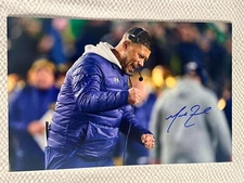 Signed Marcus Freeman Notre Dame Fighting Irish 11x17 Photo Autograph Auto