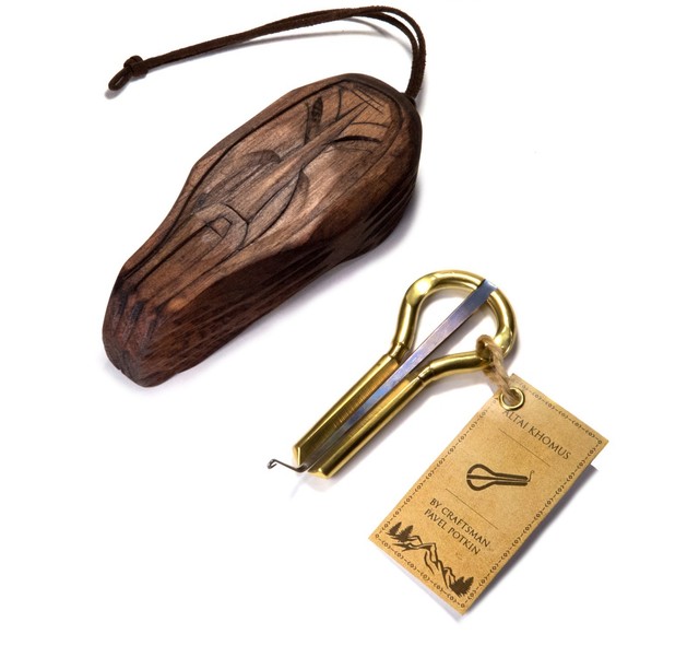 LARGE jew's harp jaw mouth harp khomus vargan Altai by P. Potkin