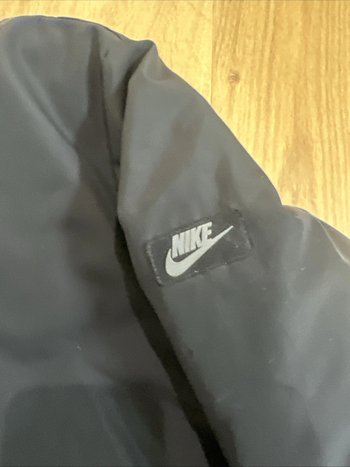 Nike Downtown 550 Reversible Black/Cool Grey Bomber Down Jacket  Men Size L image 3