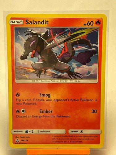 Salandit - SM154 Holo Promo Sun & Moon Promo Pokemon Near Mint
