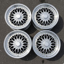 New Bbs Style Wheels Rims Set Of 4 17x8.5 5x120 Silver Alloy Aluminum Fits Bmw