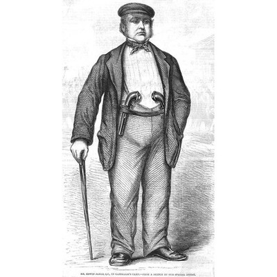 ITALIEN Edwin James QC in Garibaldis Lager - Antikdruck 1860