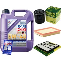 Mann Inspektionspaket 5L Liqui Moly 5W-40 FüR Toyota Corolla Compact 1.4