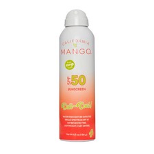 California Mango Sunscreen Spray SPF 50 6.5 oz,  Fresh Mango Scent 2.31 per gallon
