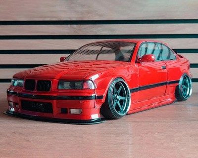 24K RC Technology 1/10 BMW GR Works E36 M3 Drift Body (Clear) (260mm Wheelbase)