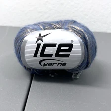 Ice Yarns Rock Star Yarn, Blue/Gold 50g 115M +- 5% Merino Wool Blend