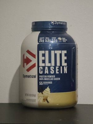 Dymatize Elite 100% Micellar Casein Protein Powder Smooth Vanilla 4 lb 