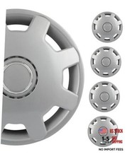 4pcs Set of 13-Inch Silver Hubcaps can be Easily Installed on Car 13 Inch