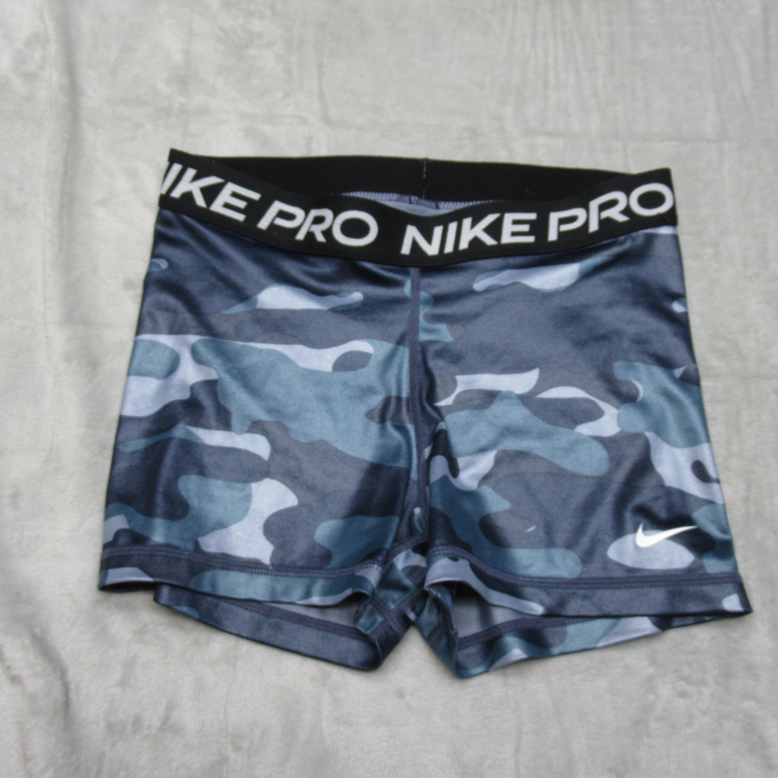 Nike Pro Shorts Youth? Blue Small Camo Dri-FIT Compression Athletic Training