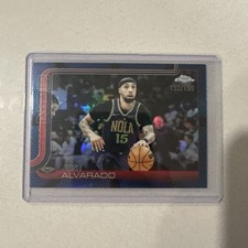 JOSE ALVARADO 2025-26 TOPPS CHROME BLUE Basketball Border PELICANS /150 