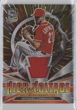 2021 Panini Spectra High Voltage Jerseys Hyper Prizm 44/75 Michael Lorenzen 10k8