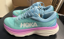 Hoka One One Bondi 8 Women  s Size 6.5 B Airy Blue Athletic Sneakers No Box