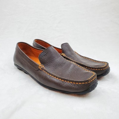 Geox Respira Shoes Men's Size EU 42 US 8.5 Brown Slip On Driving Loafers