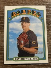 2021 Topps Heritage Baseball Card Taylor Williams San Diego Padres #369