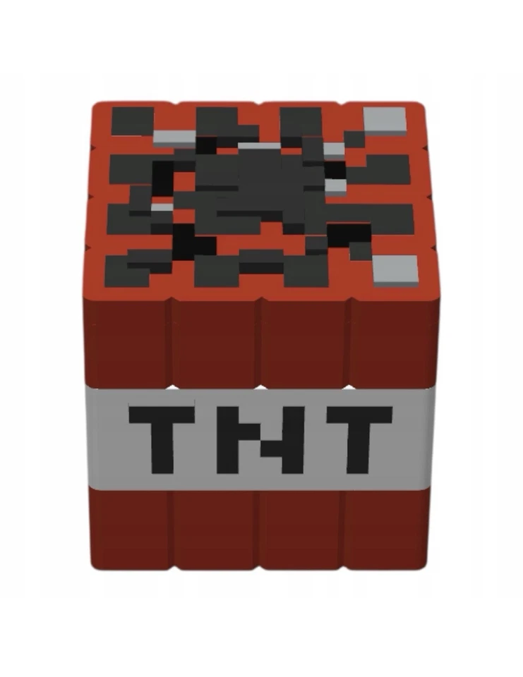 Minecraft TNT Schatzkiste XL 3D  15x15cm Dekoration, Organizer, Geschenk Fans - Bild 4 von 4