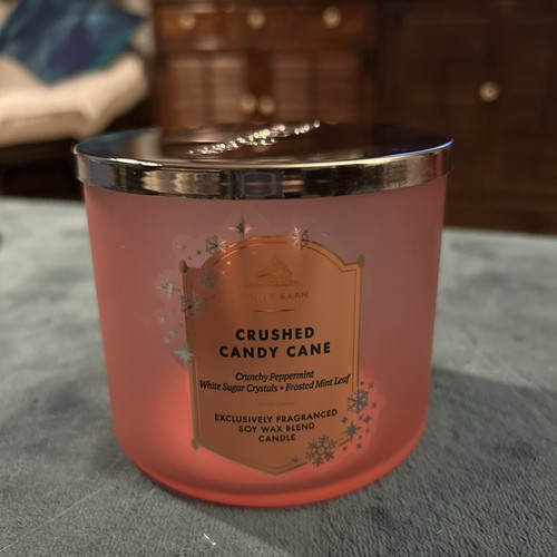 1 EMPTY & CLEAN Candle Jar From Bath And Body Works 3wick Frosted Pink Glass