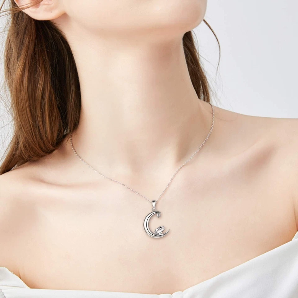 Sterling Silber Fuchs Mond Anhänger | Schmuck für Damen - Bild 3 von 4