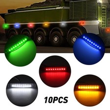 10X Amber LED Marker Side Lights Bullet Clearance Light Truck Trailer Wateproof