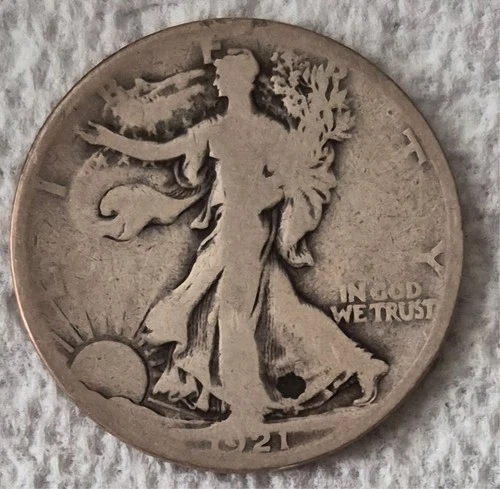 1921 S Walking Liberty Silver Half Dollar San Francisco Mint