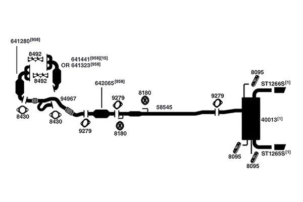 For Hyundai Tucson 05-08 AP Exhaust Aluminized Steel Exhaust Pipe Connector - Изображение 3 из 3
