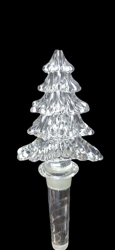 Ancien bouchon bouteille Mikasa vacances sapin de Noël verre vin comme neuf - Photo 2/2