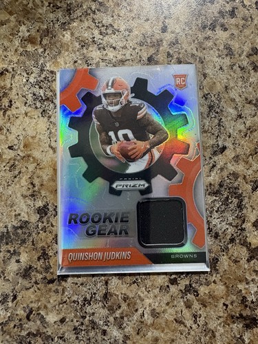 Quinshon Judkins 2025 Panini Prizm Rookie Gear #RGR-QJS Silver RC Mem