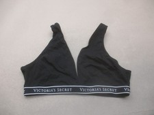 Victoria's Secret Size XL Womens Black Unlined Wireless Triangle Bralette Bra 9A
