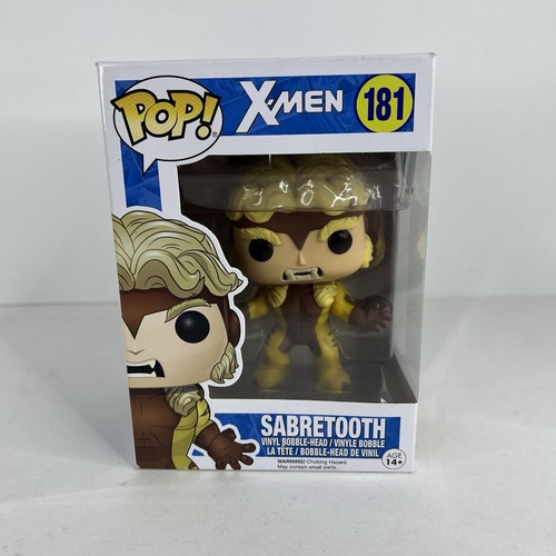 Funko Pop Sabretooth #181 Marvel X-Men Vinyl Figure Box Damage - 第 1/11 張圖片