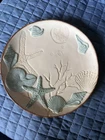 Cracker Barrel Coastal Sands stoneware seashell 9” salad plate