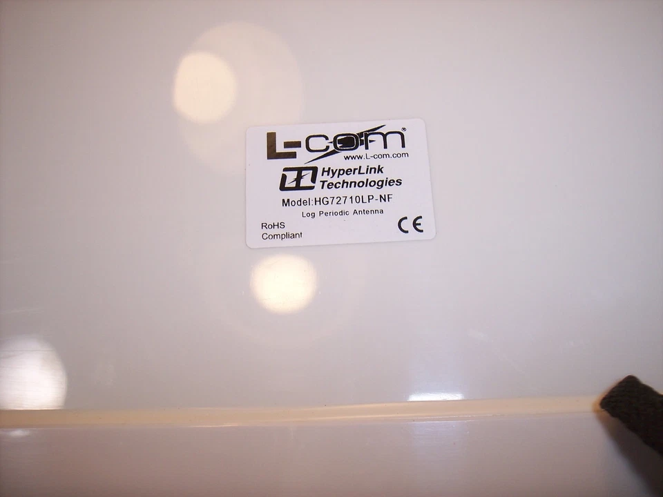 HG72710LP-NF L-COM WIDE BAND PANEL RF ANTENNA 802.11b/g ISM, WI-FI, WLAN ROHS - Image 4 of 4