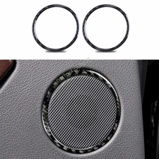 For Benz GLE 2016-2018 2019 Real Carbon Fiber Inner Door Speaker Sound Ring