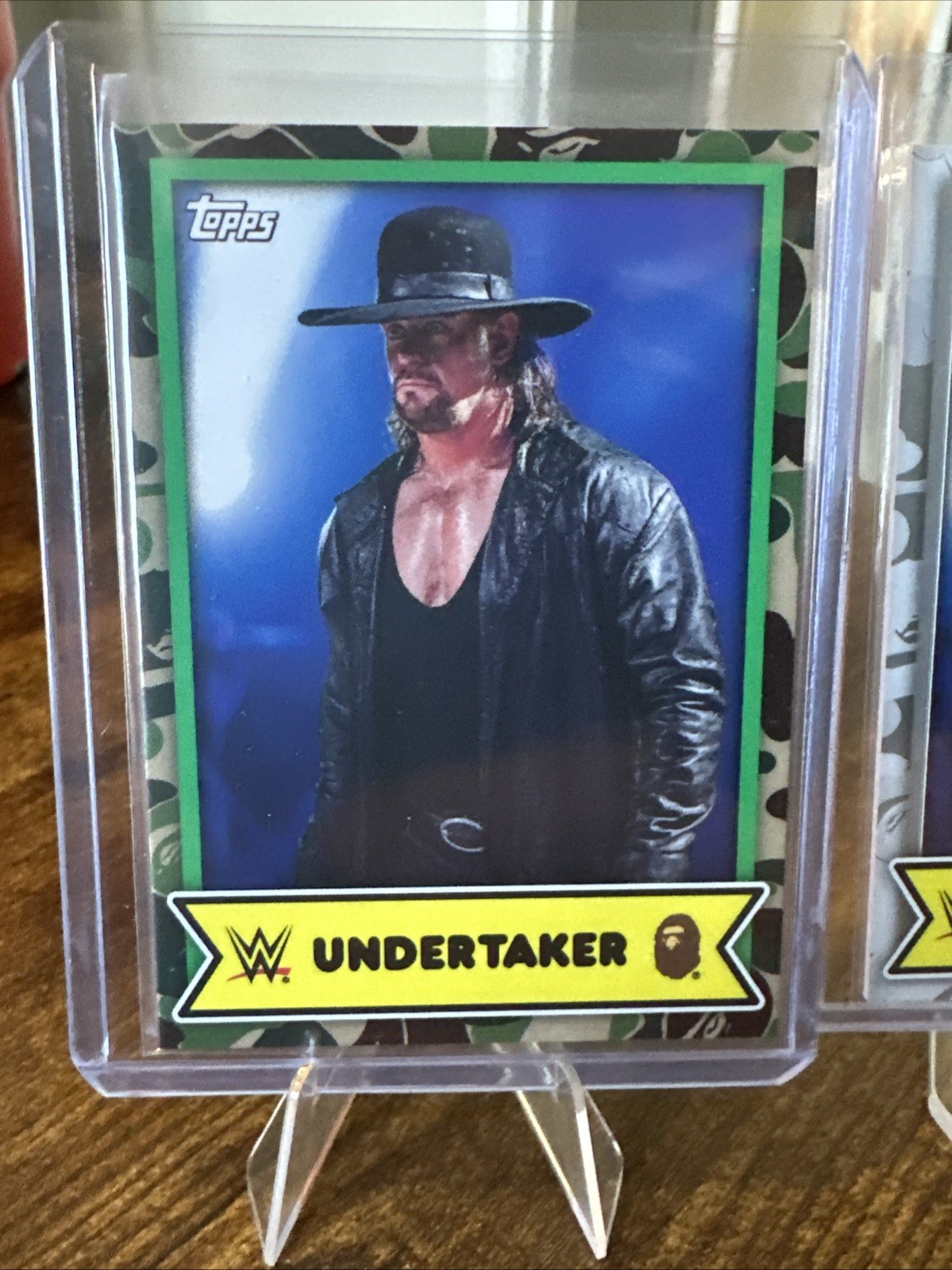 2018 Topps WWE Bape (2) Undertaker Silver Variation + Green WWF HOF The Dead Man thumbnail 4