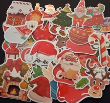      Cute Christmas Holiday Stickers - Variety Lot Of 5      