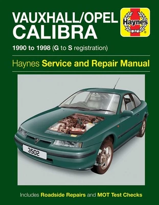 Vauxhall/Opel Calibra (1990-1998) Manuale di riparazione Haynes