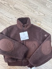 Alo Sherpa Edge Bomber Xxs Brownstone 228 Nwt