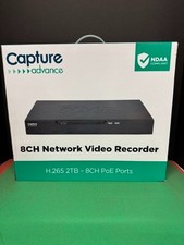 8 Channel PoE NVR Network Video Recorder 2TB HDD Capture Advance