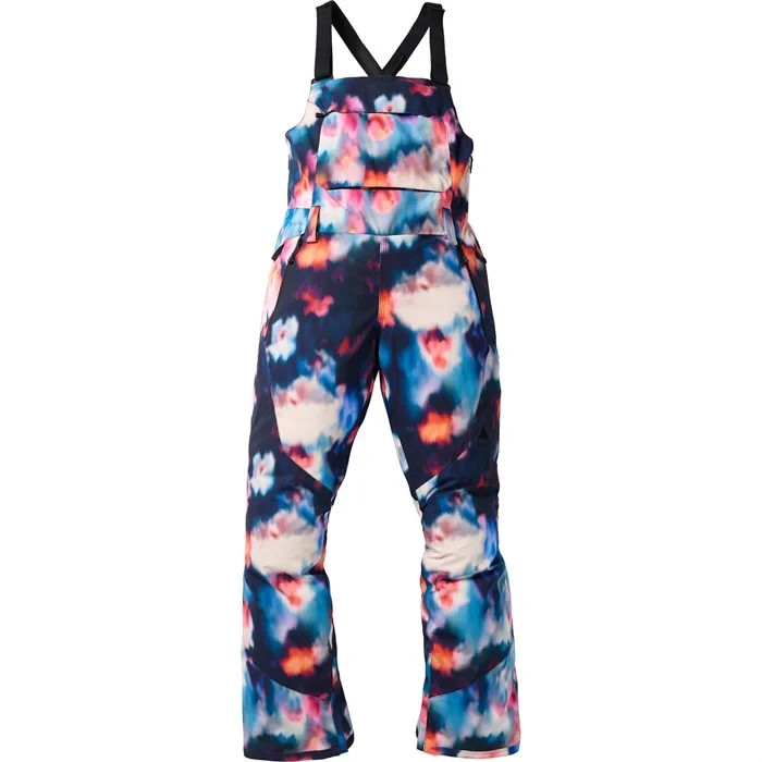 Women's BURTON Reserve 2L Stretch Bib Pants FLORAL BLUR | eBay