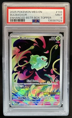 2025 Pokemon Mega Evolution Bulbasaur Promos #133/132 PSA 9
