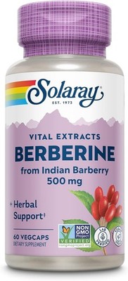 Solaray Berberine 500mg 60 Ct from Indian Barberry Exp 11/28