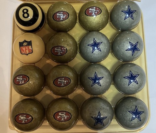 (RARE) NFL MIX BILLIARDS BALLS DALLAS COWBOYS/SAN FRANCISCO 49ers