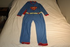 DC Comics Men's Size Large Superman Pajama Costume Full Length Unisex