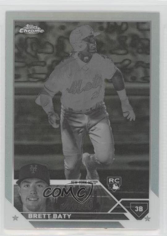 2023 Topps Chrome Negative Refractor Brett Baty #204