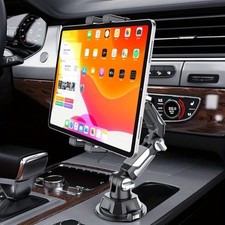 Cup Holder Car Mount Heavy Duty 360° Rotation Robotic Arm Tablet Stand iPad US