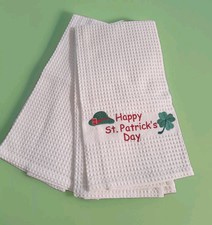 St. Patrick's Day Turkish Kitchen Towels Set Of 2 100 Cotton Irish NWT
