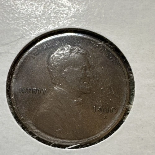 1910 S Lincoln Wheat Cent Better Date San Francisco Mint Fine F