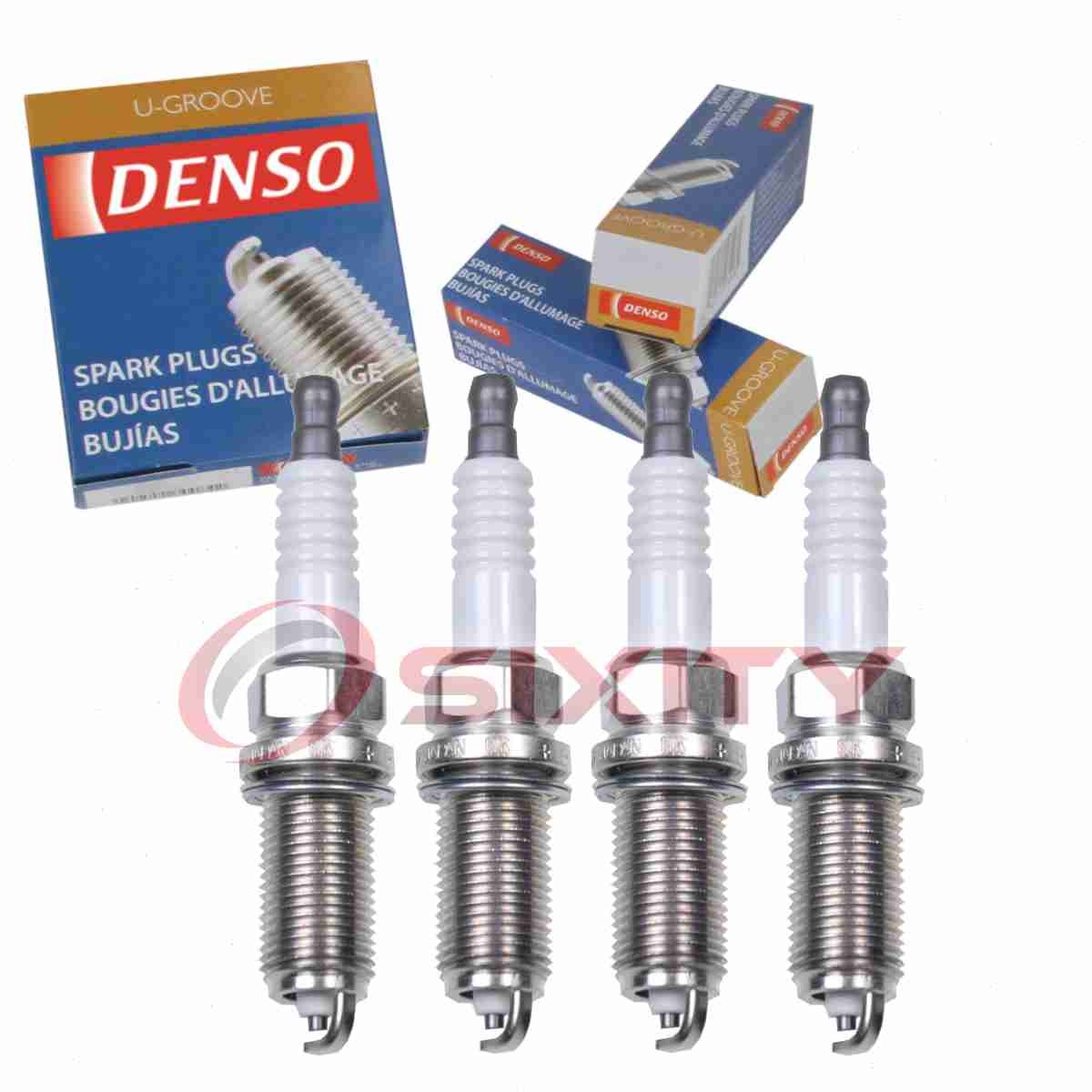 4 pc Denso Standard U-Groove Spark Plugs for 2004-2006 Mitsubishi Outlander cz