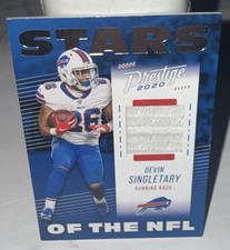 Devin Singletary Panini Prestige Stars Of The NFL SN-DS Bills 2020 Jersey Card