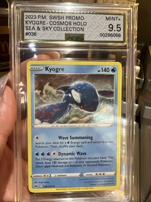 2023 Pokemon Kyogre 036/159 Sea & Sky Cosmos Holo Promo Card with