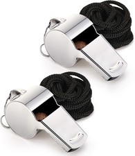 Fya Stainless Steel Whistle with Lanyard, Very Loud Sports Whistle, for