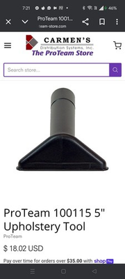 #ad 100115 Upholstery Tool 1.5 fit Proteam Oreck NSS NILFISK Bissell Hoover backpack $10.00